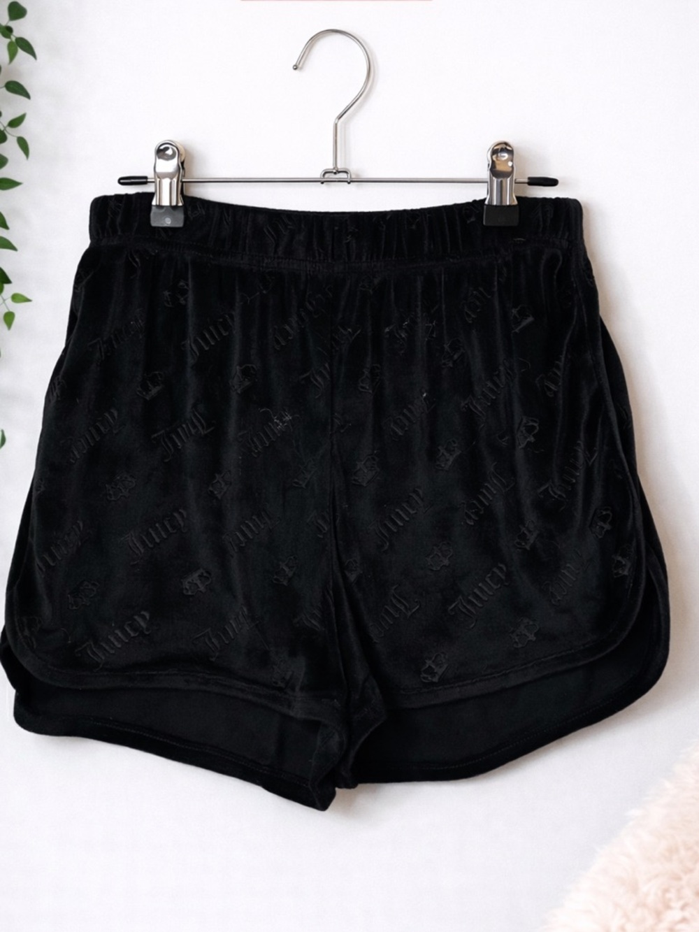 Juicy Couture Black Velour shorts